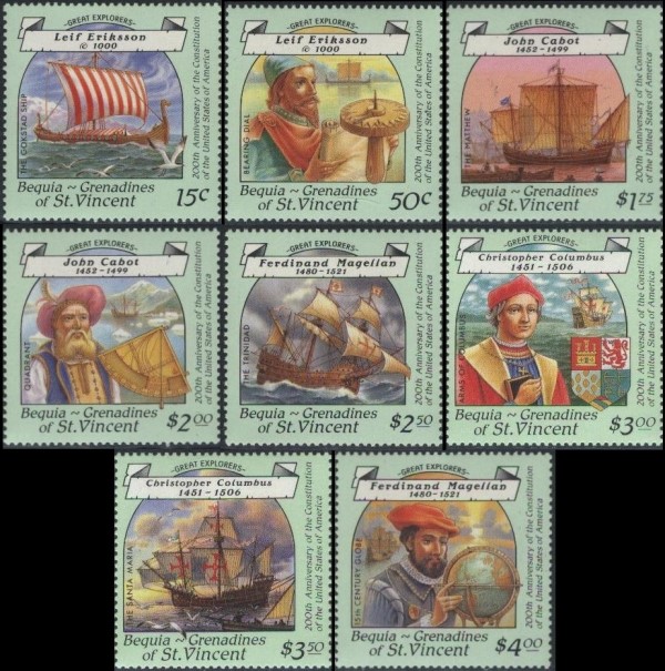 1988 Explorers Stamps 1988 Explorers Stamps